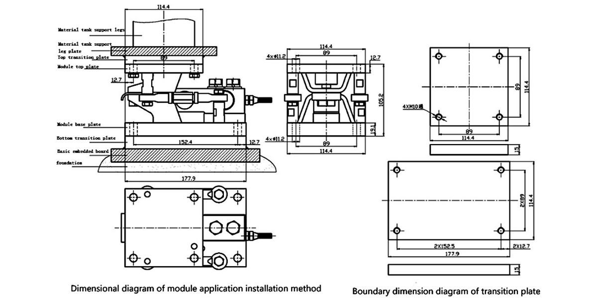 Construction of integrated dynamic and static weighing module Construction of integrated dynamic and static weighing module